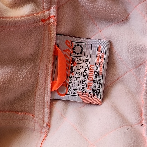 Empyre Bright Orange Full Zip Rain Jacket Size Medium - Picture 2 of 7